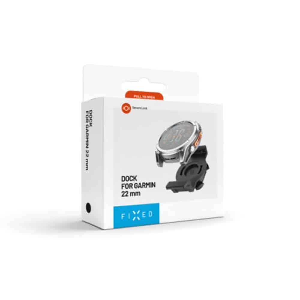 Fixed - Bike Holder Dock (fixdfg-22-Bk) - For Garmin 22mm / Gramin Edge Computer, With Mounting Elastic Bands - Black 9