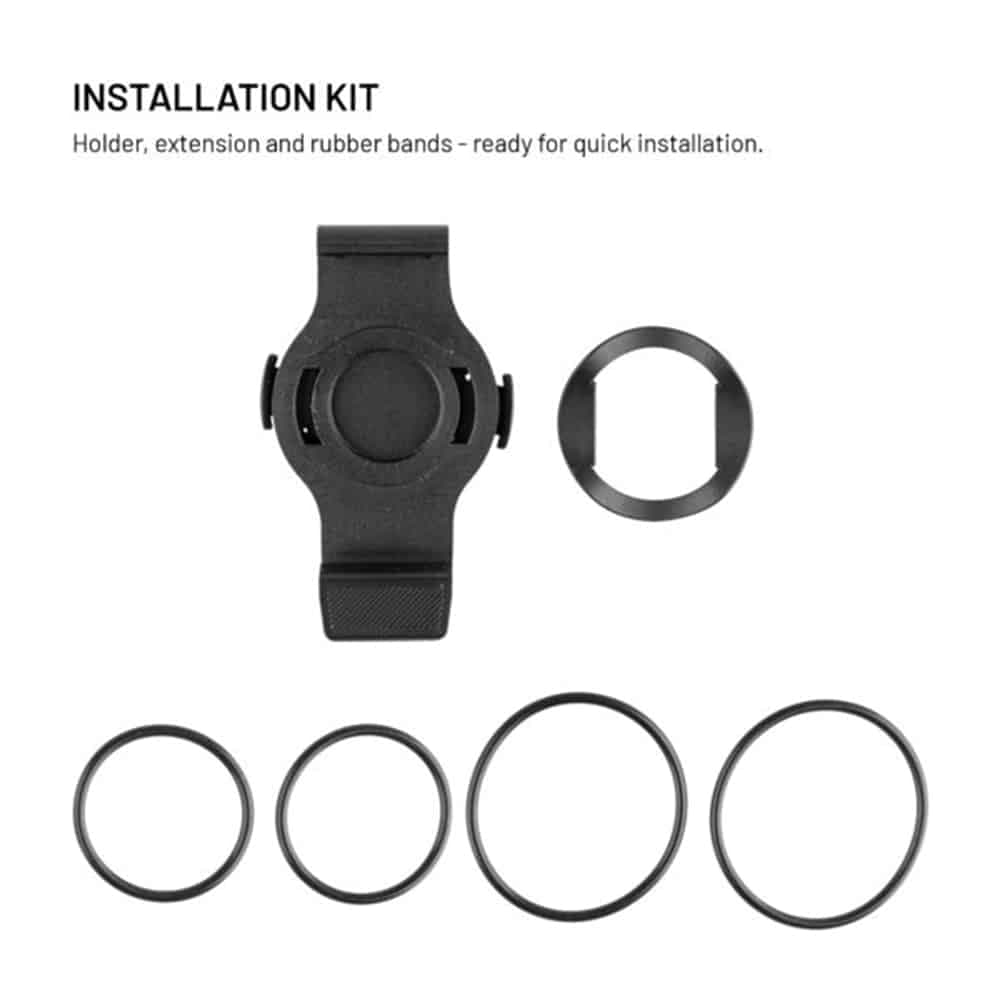 Fixed - Bike Holder Dock (fixdfg-22-Bk) - For Garmin 22mm / Gramin Edge Computer, With Mounting Elastic Bands - Black 8