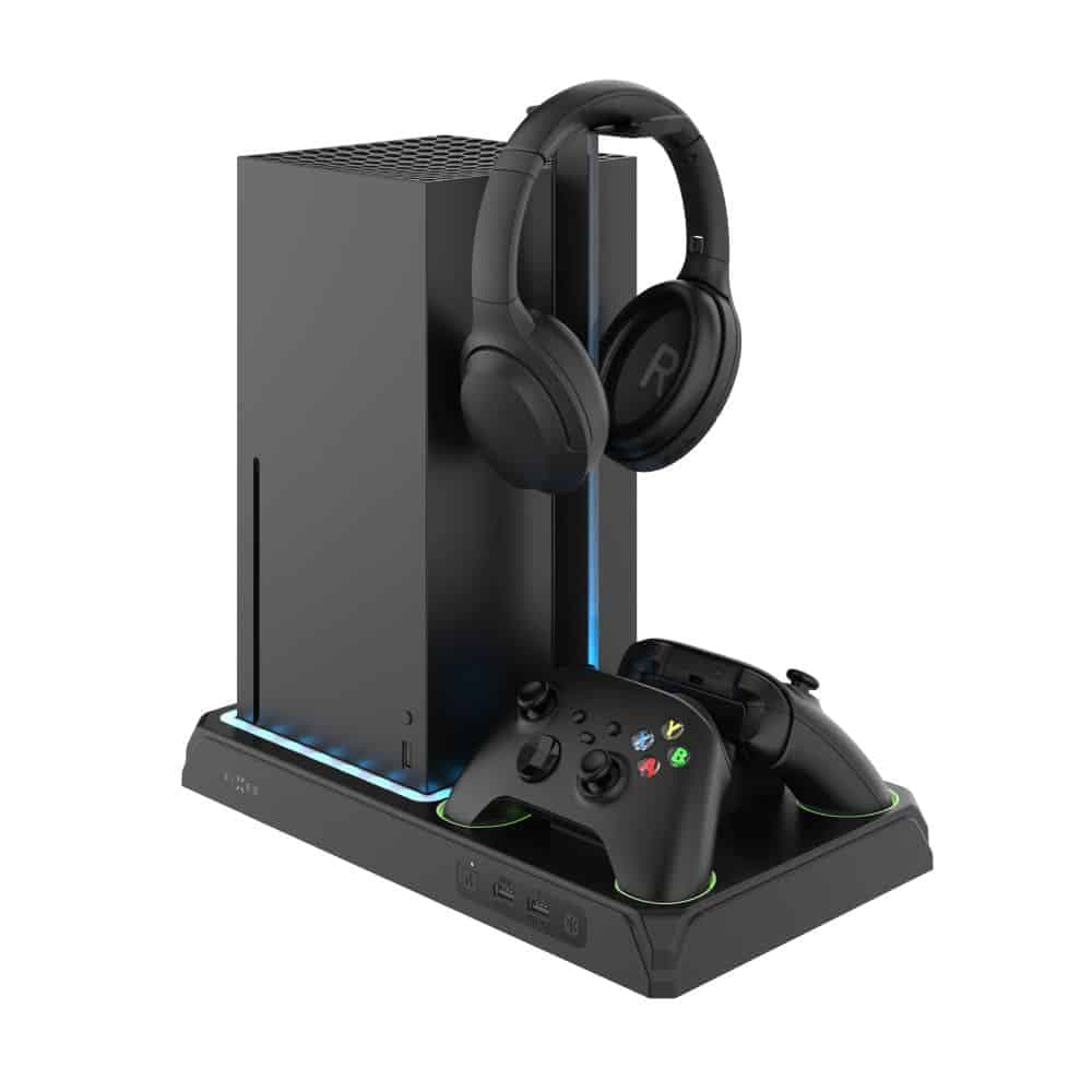 Fixed - Multifunctional Station (fixxb-Mcs-Bk) - For Xbox Series X/s, 12 Boxed Games, Dual Charging Controllers, Led Lightning - Black