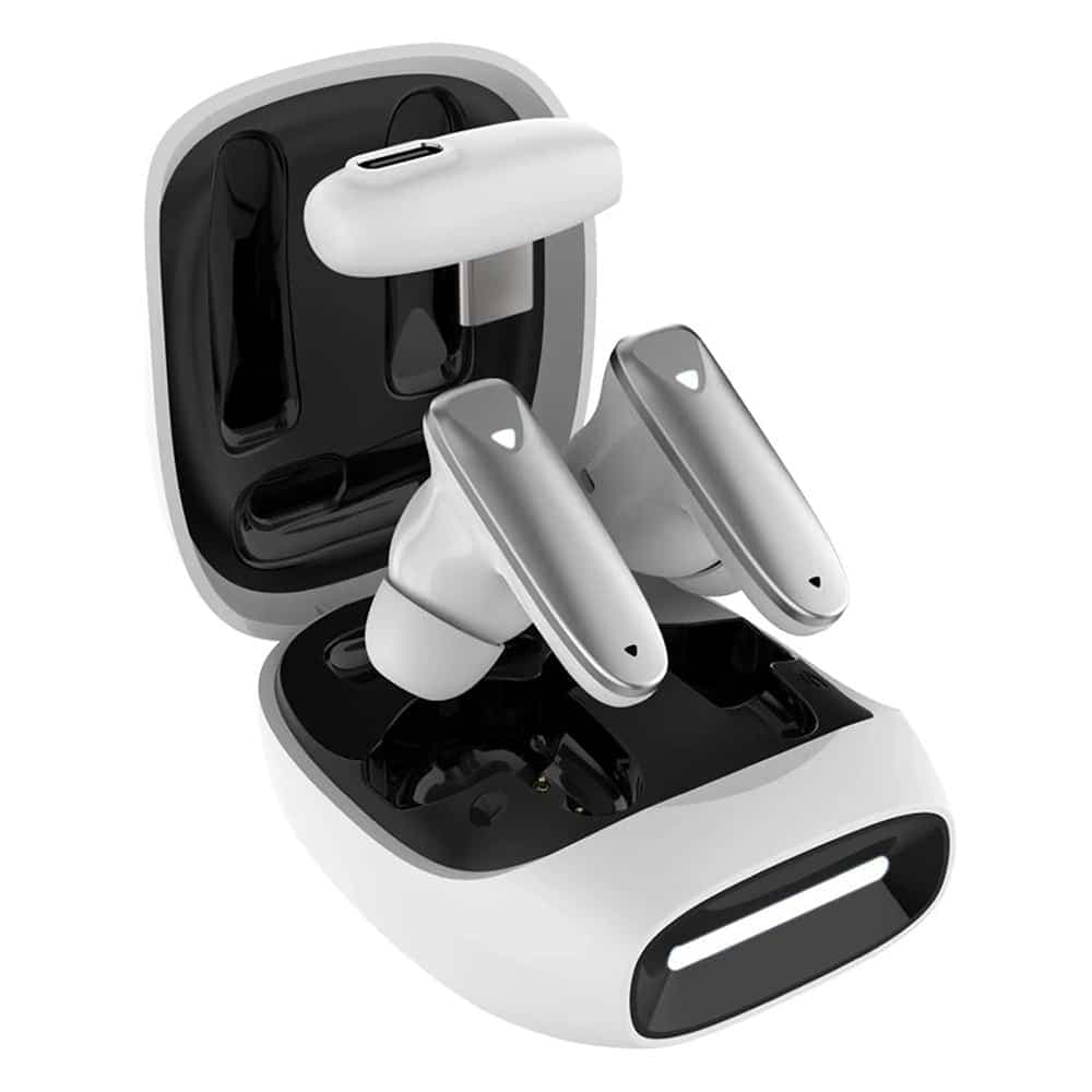 Fixed - Wireless Game Pods (fixpds-G-Wh) - Dual Connectivity, Touch Control, Enc Technology, Ipx4 Waterproof - White