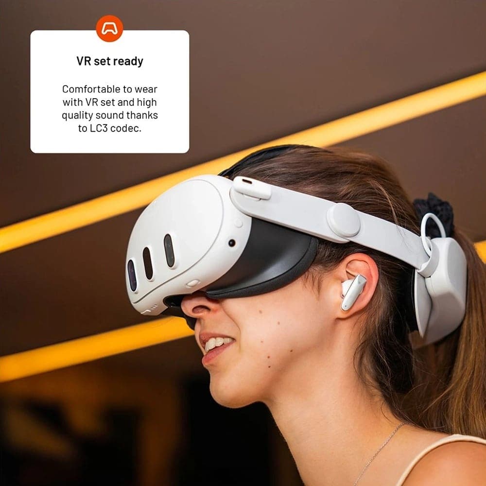 Fixed - Wireless Game Pods (fixpds-G-Wh) - Dual Connectivity, Touch Control, Enc Technology, Ipx4 Waterproof - White 8