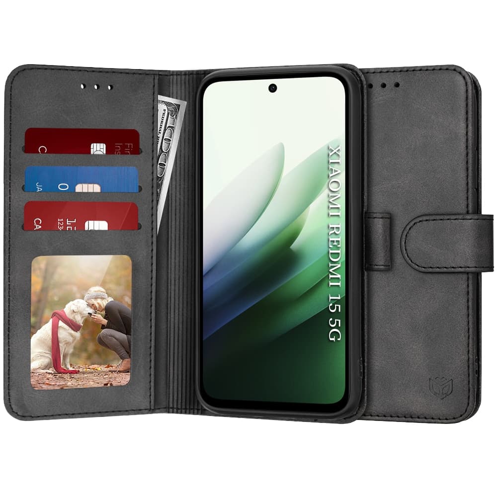 Techsuit Diary Book - θήκη για Xiaomi Redmi 15 / 15C 4G - Μαύρο