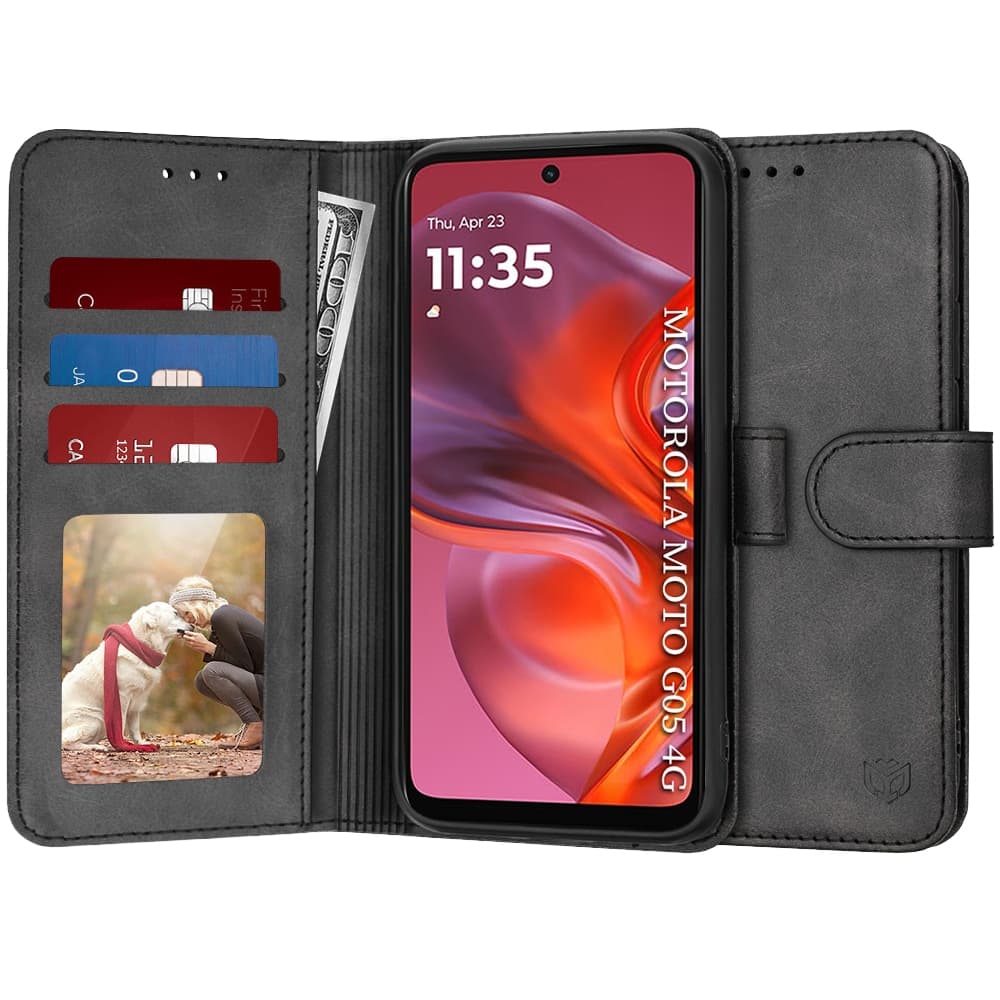 Techsuit Diary Book - θήκη για Motorola Moto G05 - Μαύρο
