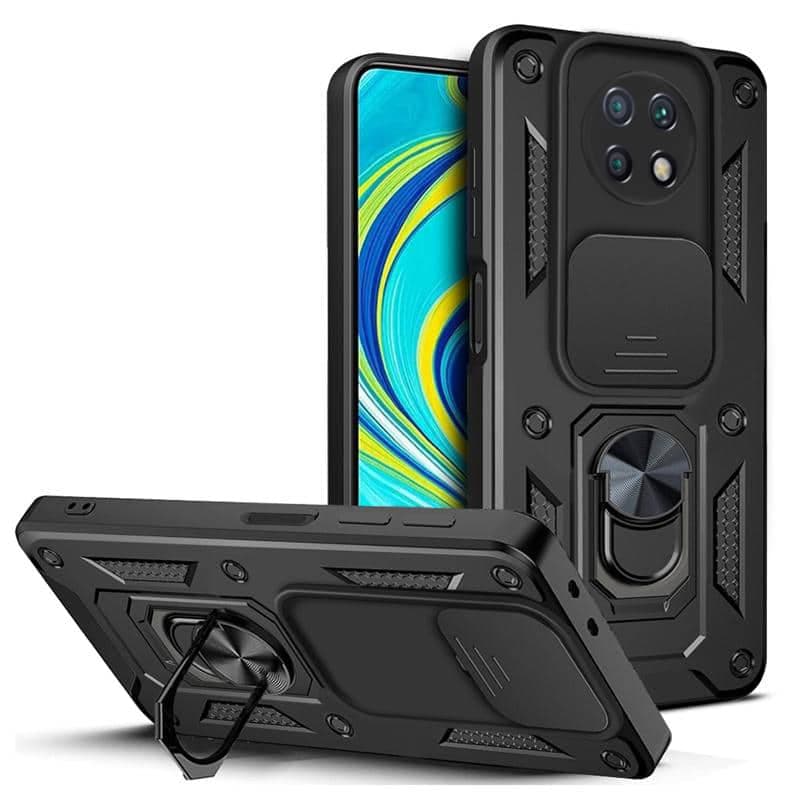 Techsuit CamShield Series - θήκη για Xiaomi Redmi Note 9 5G - Μαύρο