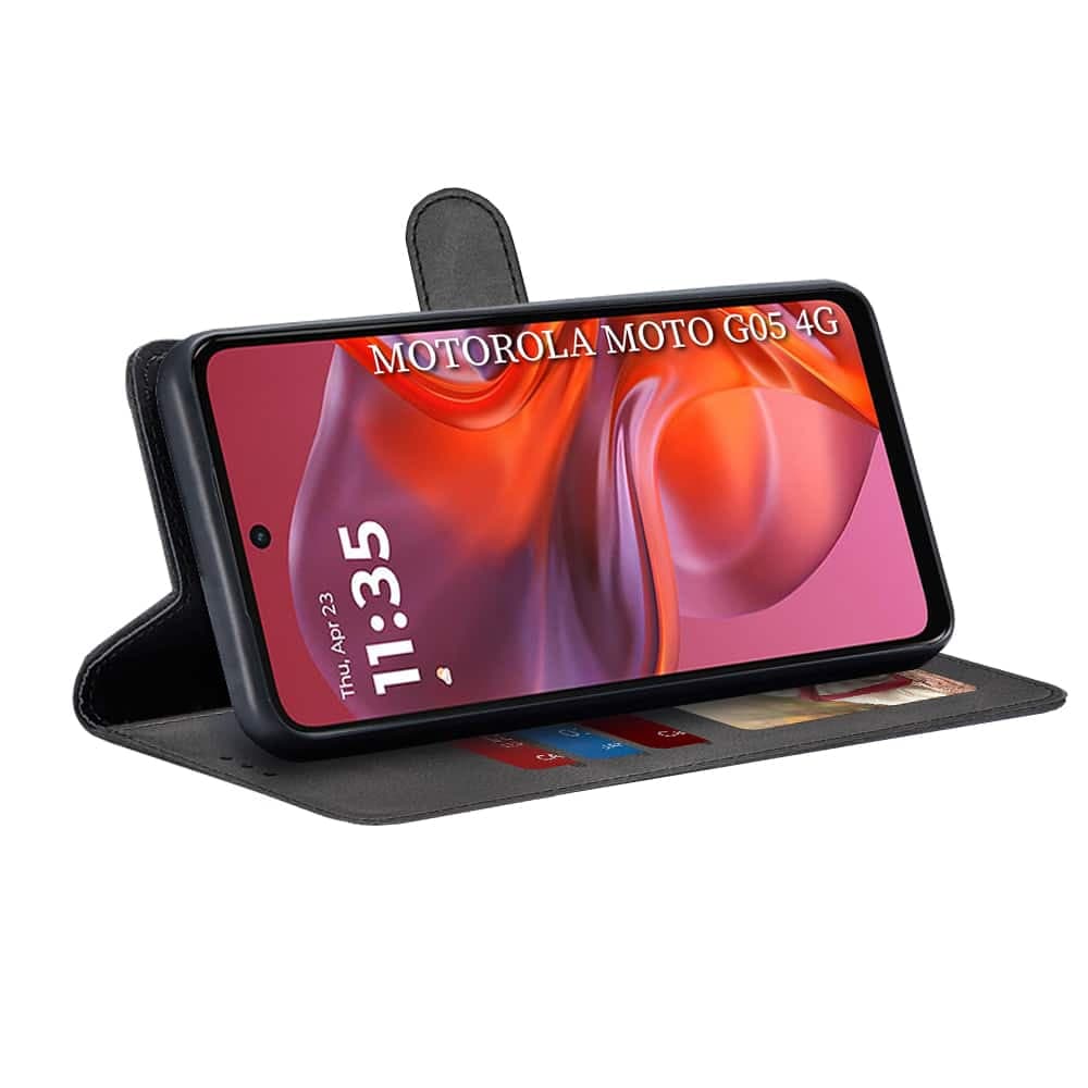 Techsuit Diary Book - θήκη για Motorola Moto G05 - Μαύρο 2