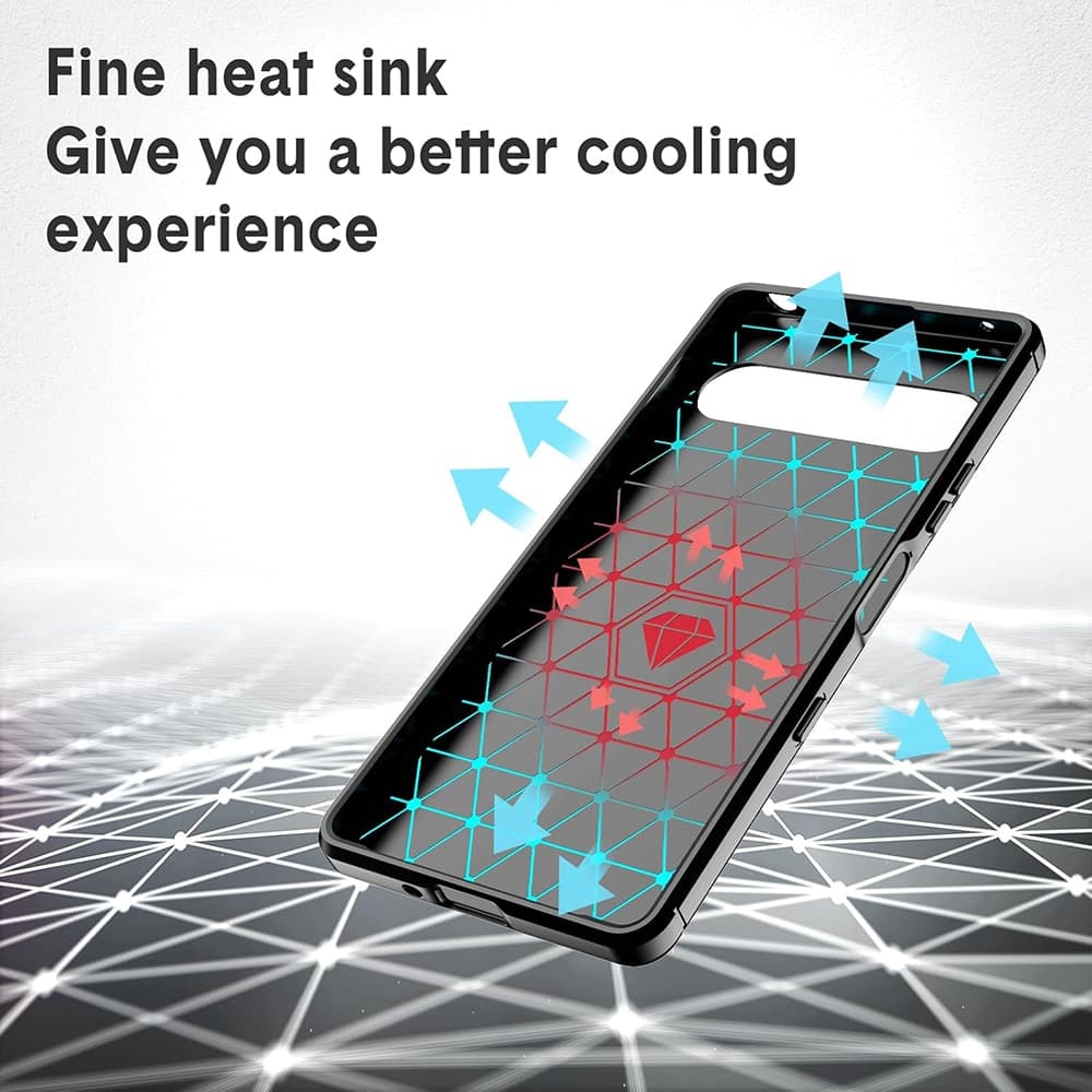 Techsuit Carbon Silicone - θήκη για Sony Xperia 10 VII - Μαύρο 6