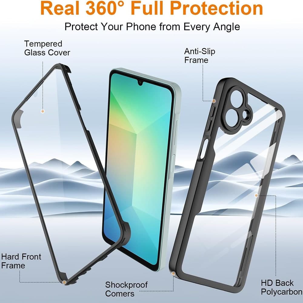 Techsuit ColorVerse 360 - θήκη για Samsung Galaxy A07 4G - Μαύρο 3