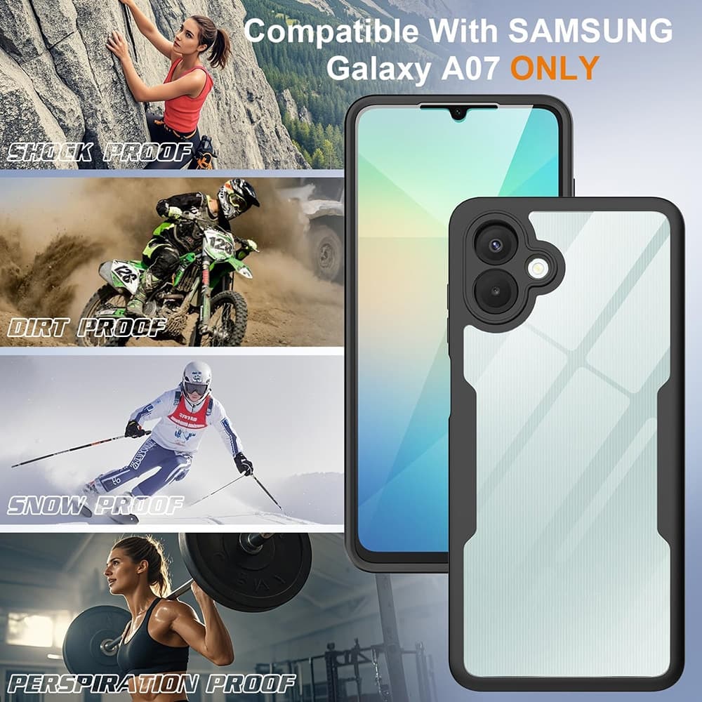 Techsuit ColorVerse 360 - θήκη για Samsung Galaxy A07 4G - Μαύρο 5