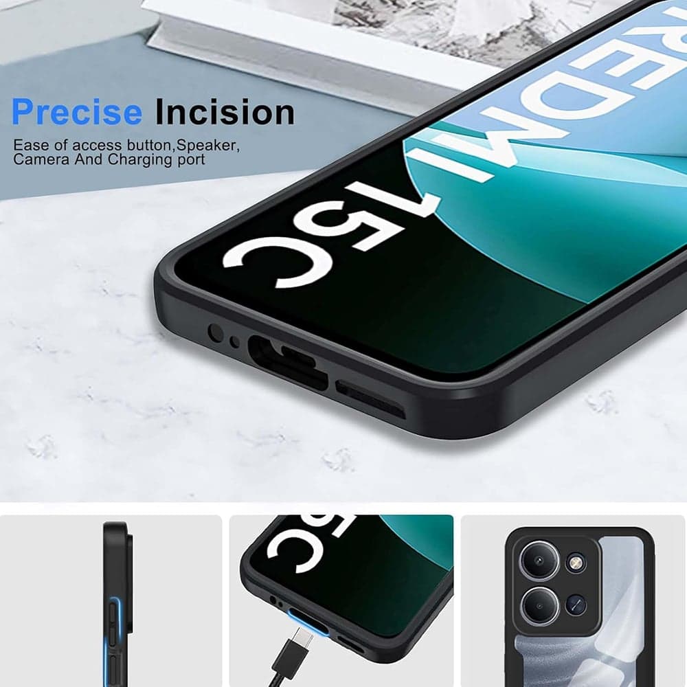 Techsuit ColorVerse 360 Series - θήκη για Xiaomi Redmi 15C / 4G 5G - Διάφανο 2