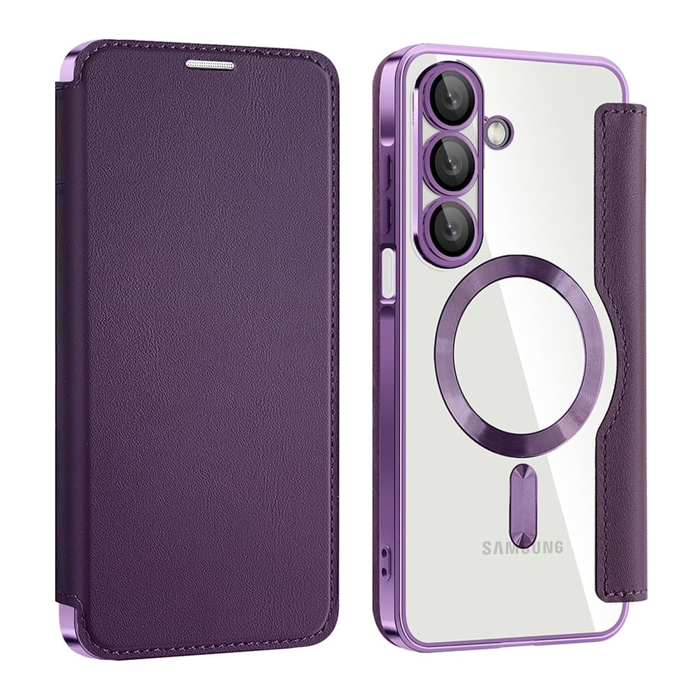 Techsuit SmartMag Book - θήκη για Samsung Galaxy A17 5G - Μωβ