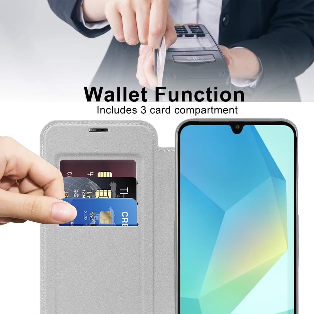 Techsuit SmartMag Book - θήκη για Samsung Galaxy A17 5G - Γκρι 2