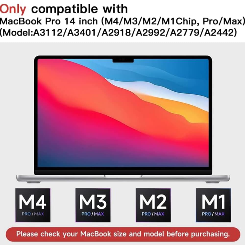 Techsuit -  Visionprox Anti-Blue Light - Macbook Pro 14" 2024 - Matte Clear 3