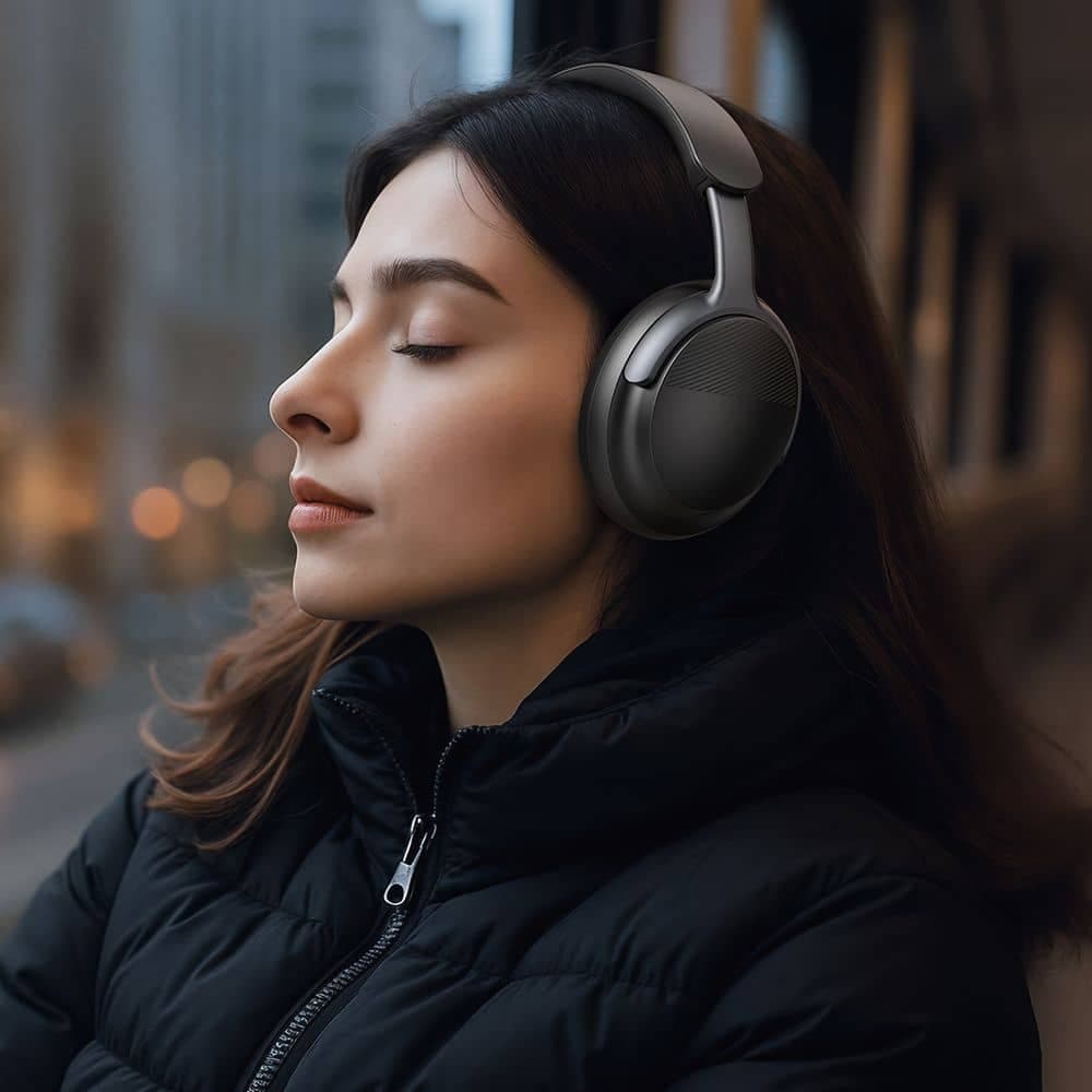 Mcdodo - Wireless Headphones T02 Series (hp-1420) - On-Ear, Bluetooth V5.4, 500mah, Anc Noise Cancelling - Black 4