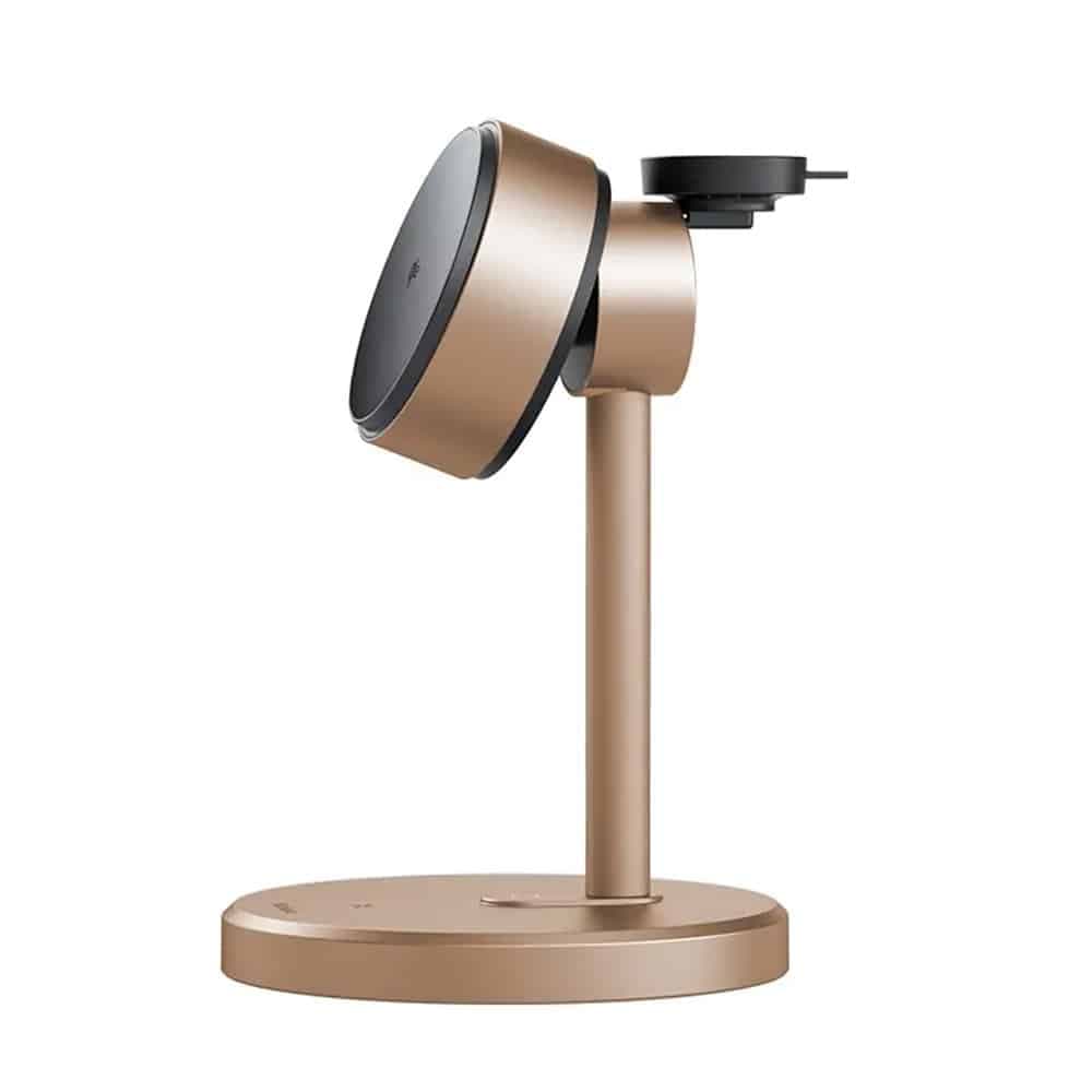 Mcdodo - Wireless Charging Station Black Swan Series (ch-2463) - Magnetic, For iPhone/iwatch/earbuds, 22.5w, Qi2 - Gold