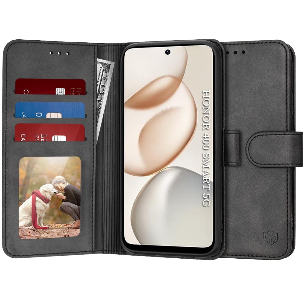 Techsuit Diary Book - θήκη για Honor 400 Smart / 4G X7d - Μαύρο