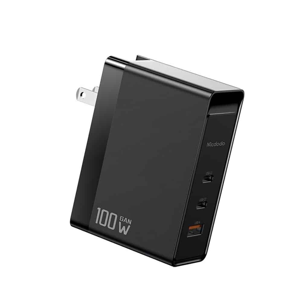Mcdodo - Universal Travel Adapter Nuc Ar Power Series (ch-8101 Pro) - Uk/us/eu Plug, 2x Type-C, Usb-A, 100w, Gan - Black 3