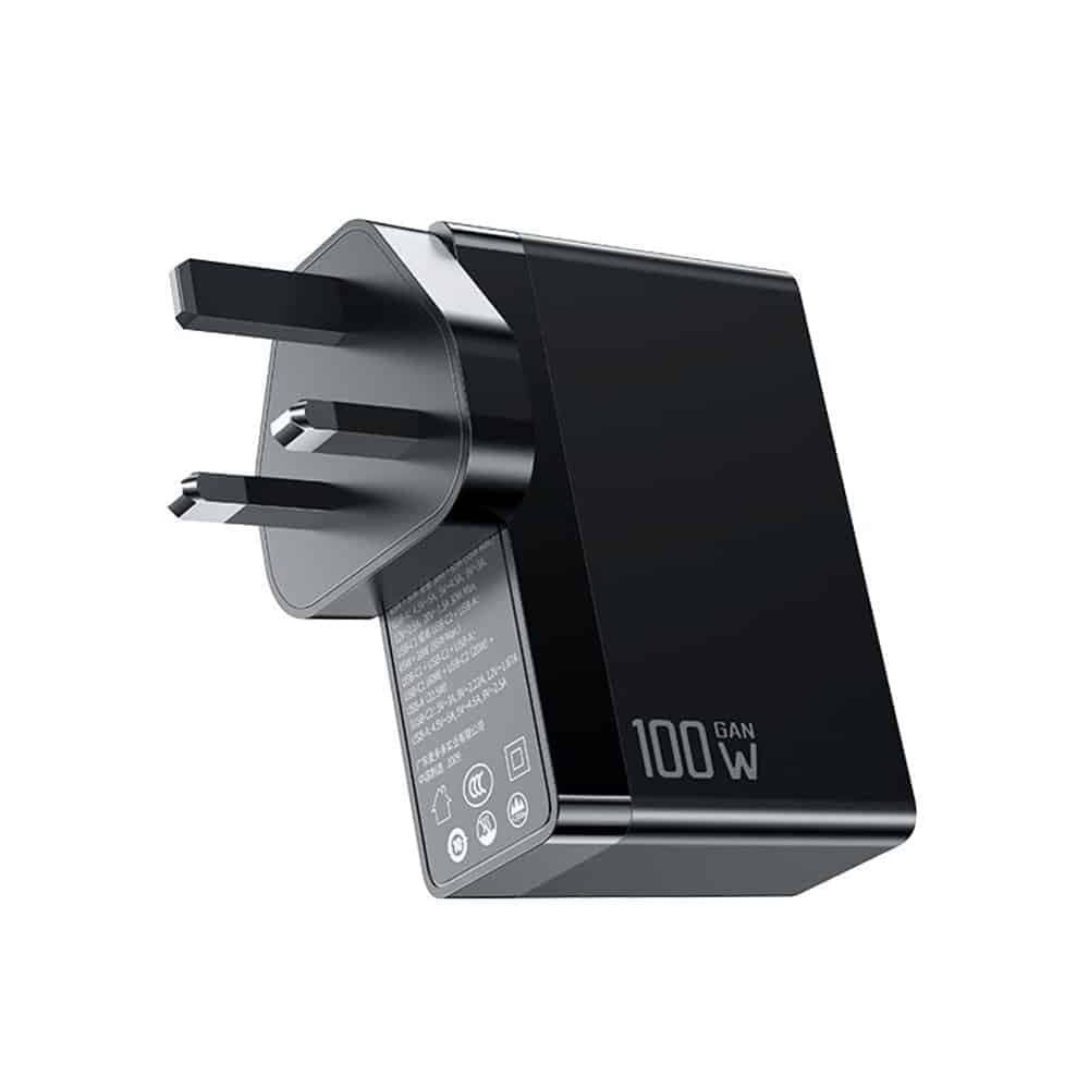 Mcdodo - Universal Travel Adapter Nuc Ar Power Series (ch-8101 Pro) - Uk/us/eu Plug, 2x Type-C, Usb-A, 100w, Gan - Black 4