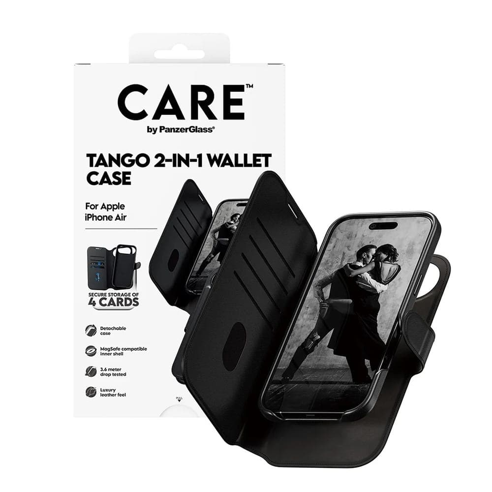 PanzerGlass® CARE Feature MagSafe Case Tango Two-in-One Wallet - θήκη για Apple iPhone 17 - Μαύρο 4