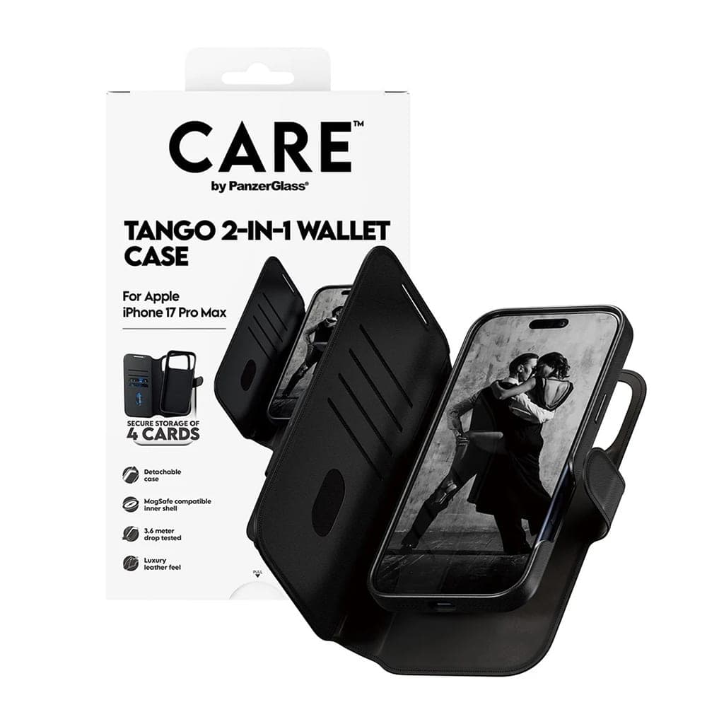 PanzerGlass® CARE Feature MagSafe Case Tango Two-in-One Wallet - θήκη για Apple iPhone 17 Pro Max - Μαύρο 8