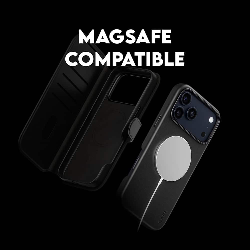 PanzerGlass® CARE Feature MagSafe Case Tango Two-in-One Wallet - θήκη για Apple iPhone 17 Pro Max - Μαύρο 5