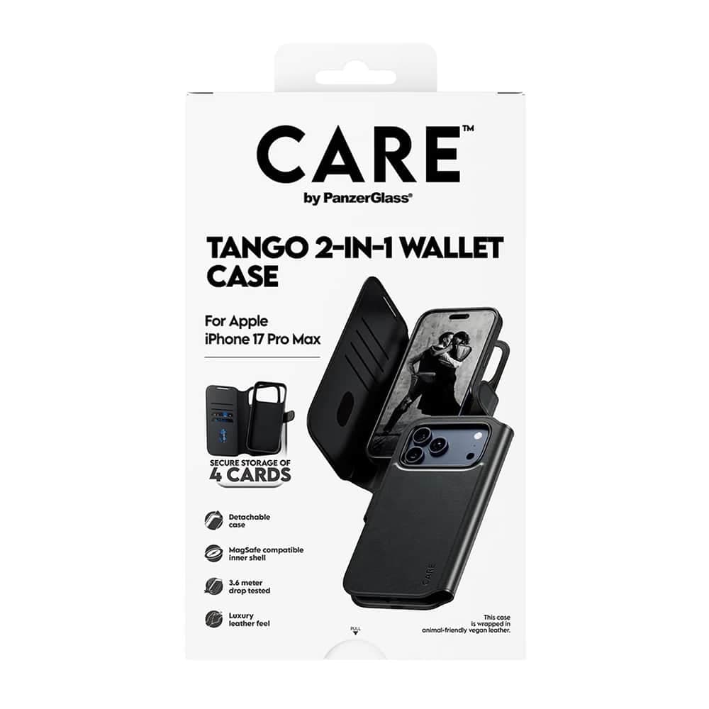 PanzerGlass® CARE Feature MagSafe Case Tango Two-in-One Wallet - θήκη για Apple iPhone 17 Pro Max - Μαύρο 10