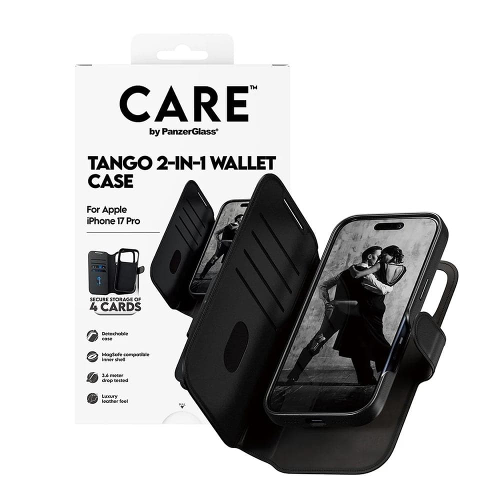 PanzerGlass® CARE Feature MagSafe Case Tango Two-in-One Wallet - θήκη για Apple iPhone 17 Pro - Μαύρο 9
