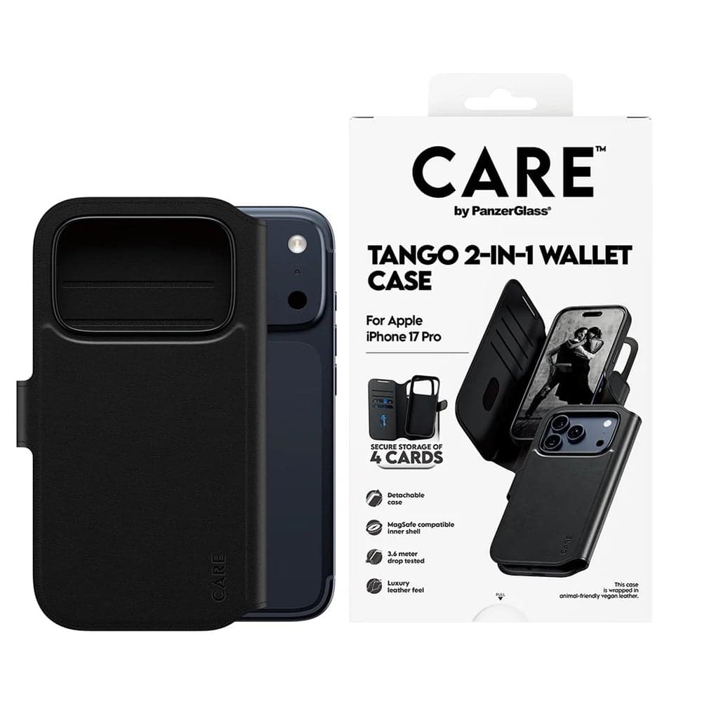 PanzerGlass® CARE Feature MagSafe Case Tango Two-in-One Wallet - θήκη για Apple iPhone 17 Pro - Μαύρο 8