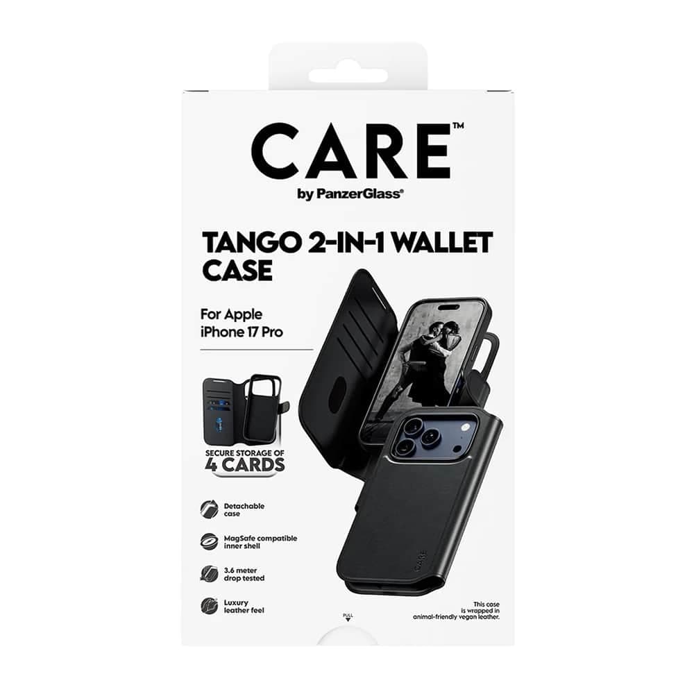 PanzerGlass® CARE Feature MagSafe Case Tango Two-in-One Wallet - θήκη για Apple iPhone 17 Pro - Μαύρο 10