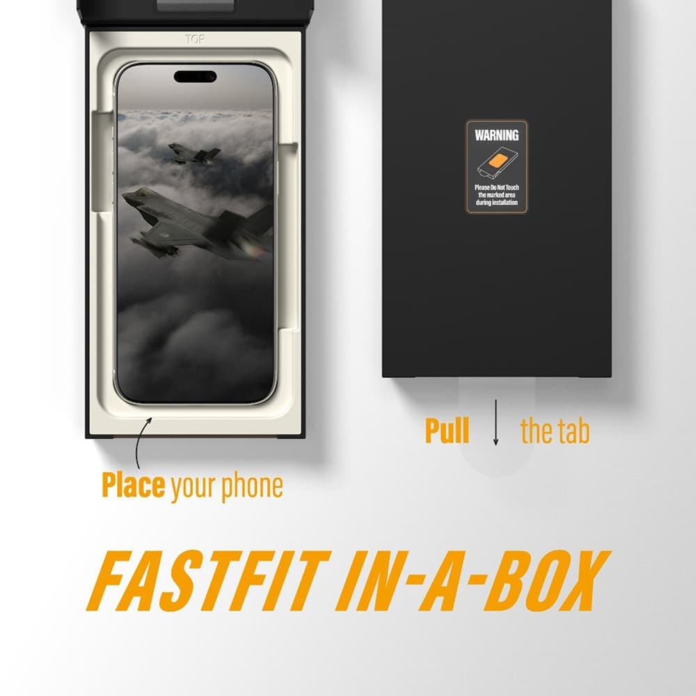 Panzerglass® - Ultra-Wide Fit Stealth Screen Protector W. Fastfit In-A-Box - iPhone 17 Pro - Black 5