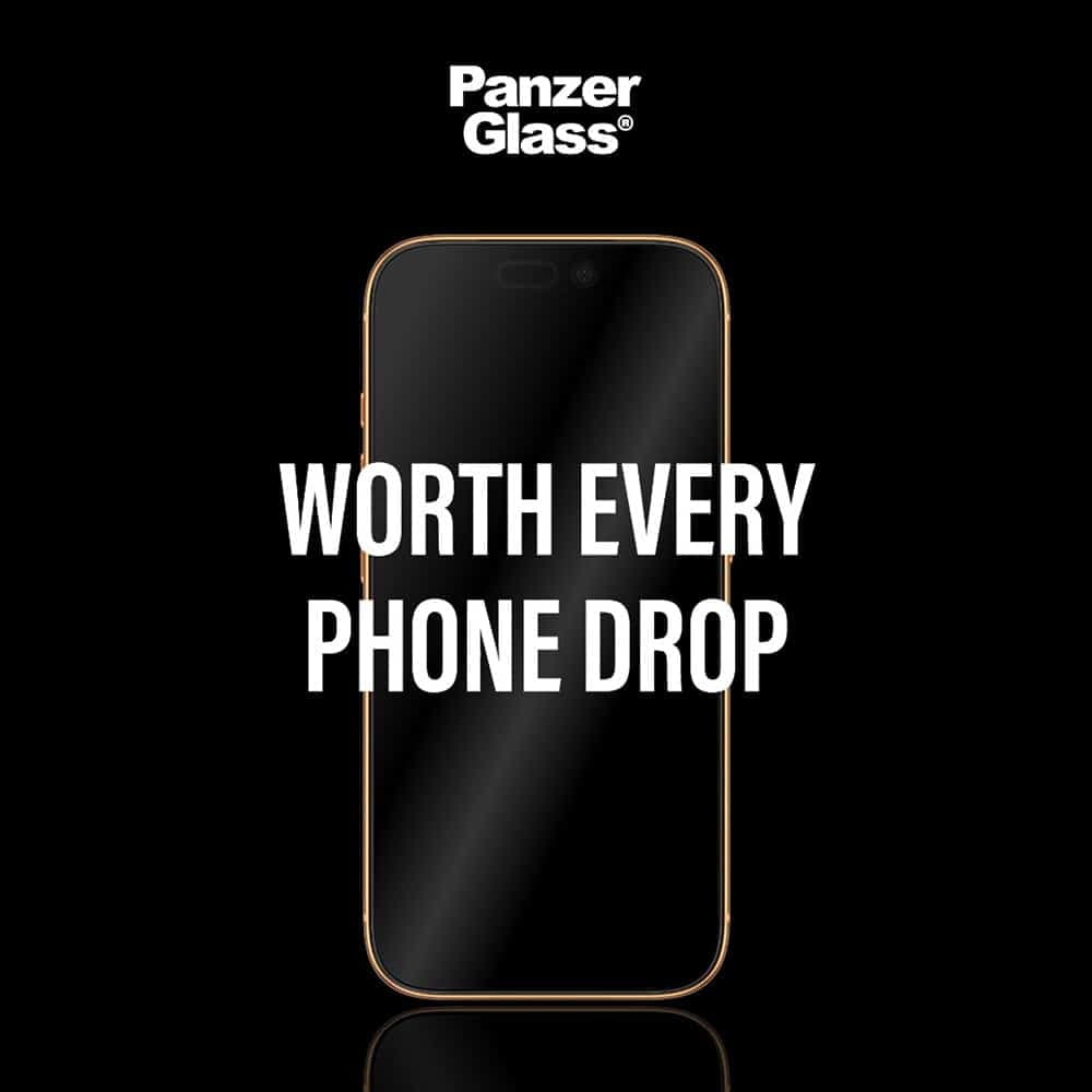 Panzerglass® - Ultra-Wide Fit Stealth Screen Protector W. Fastfit In-A-Box - iPhone 17 / iPhone 16 Pro - Black 6