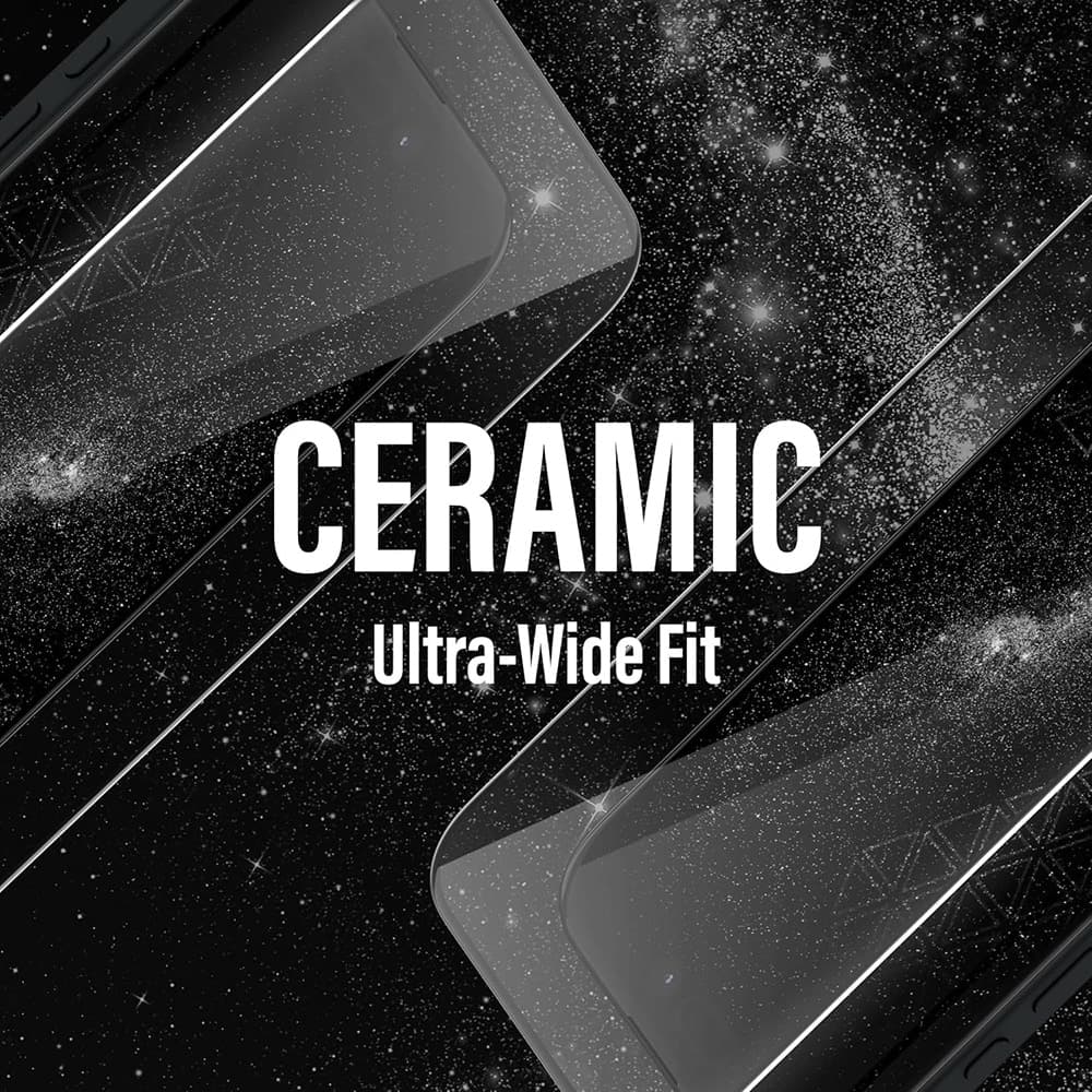 Panzerglass® - Ultra-Wide Fit Ceramic Ii Screen Protector W. Easyaligner - iPhone 17 Pro - Black 3