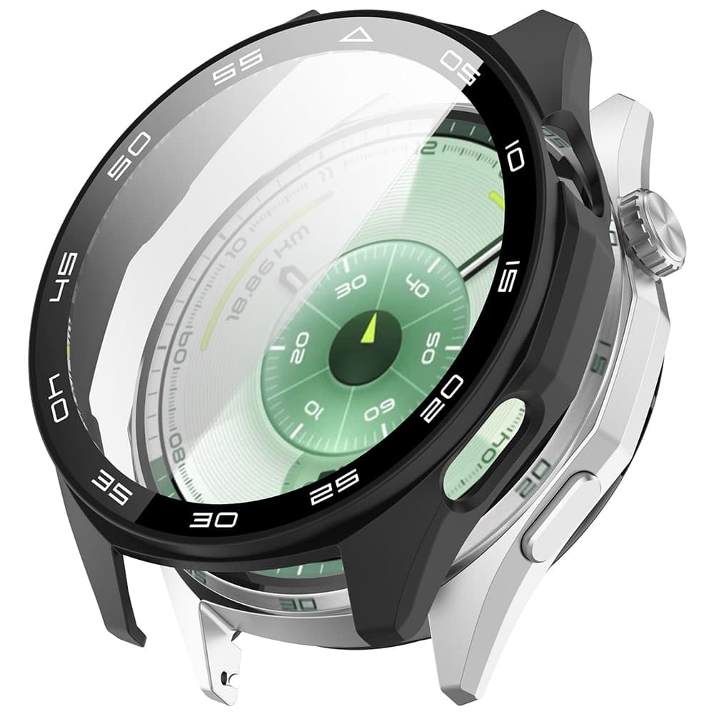 Techsuit - Defense360 Pro Περιφέρεια + Προστατευτικό Οθόνης - Huawei Watch Gt 6 46mm - Μαύρο