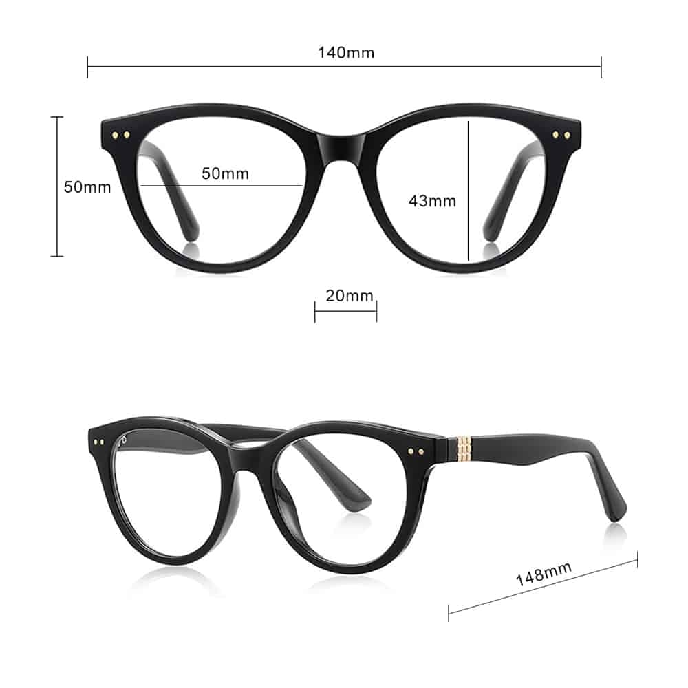 Techsuit - Anti-Blue Light Glasses Reflex Pc (2231) - Round, Tr90&metal Frame, Ac Lens - Transparent/blue 7