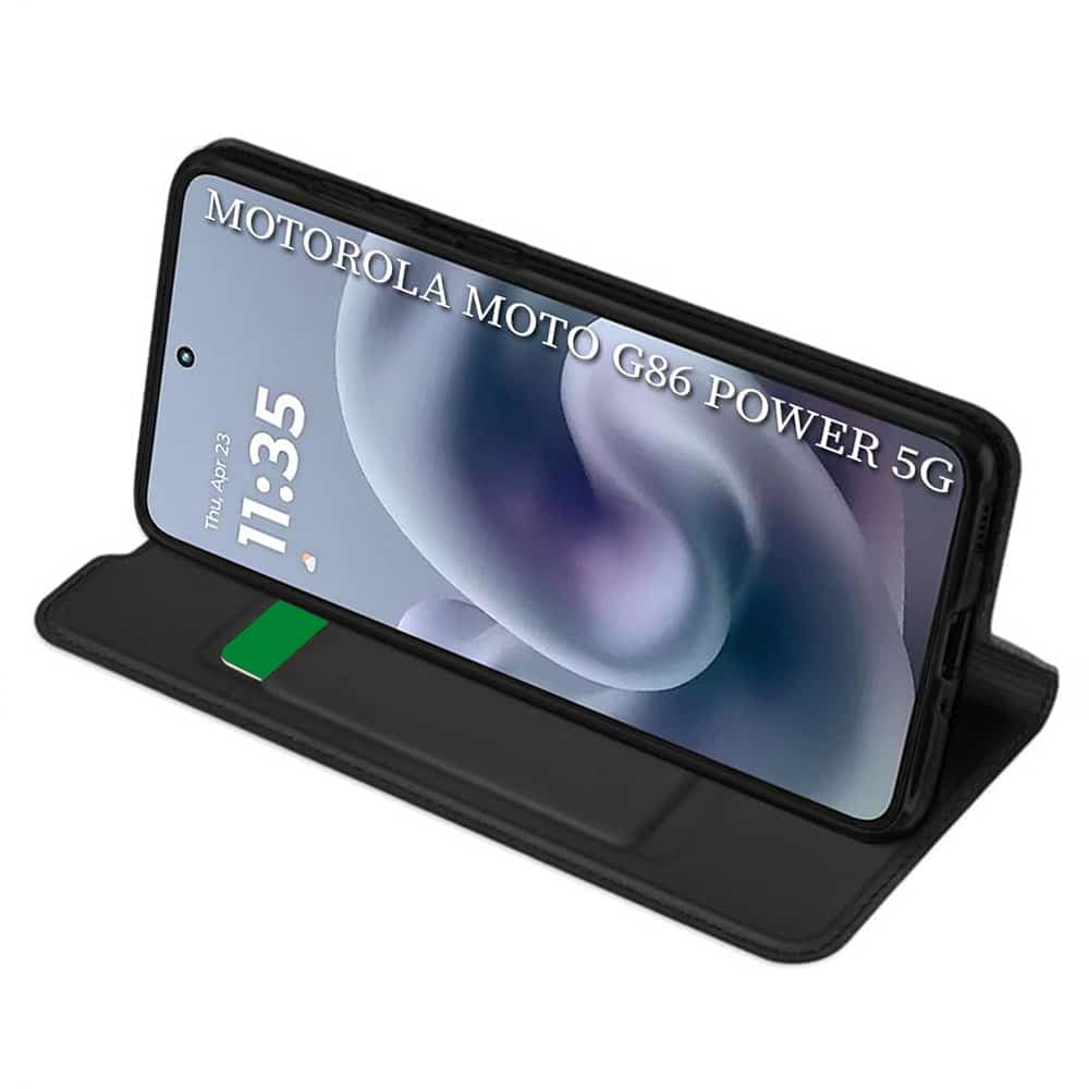 Techsuit Magskin Book - θήκη για Motorola Moto G86 Power - Μαύρο 2