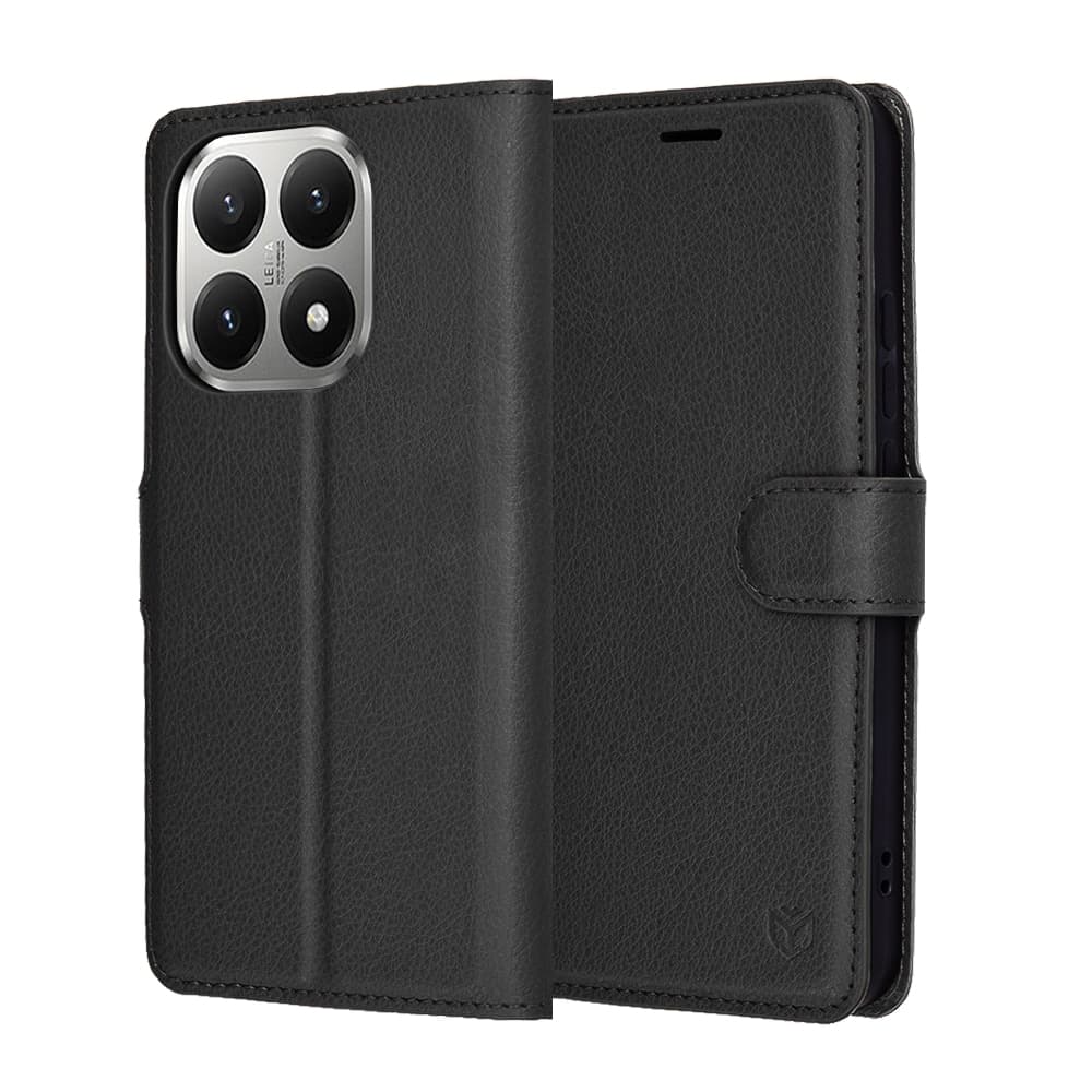 Techsuit Leather Folio - θήκη για Xiaomi 15T - Μαύρο