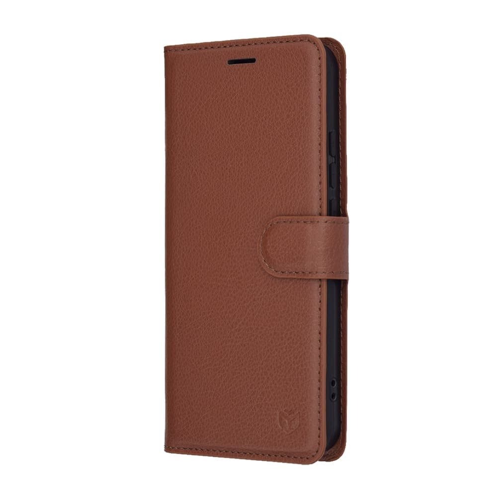 Techsuit - Δερμάτινη Θήκη Φάκελος - Oppo Reno14 F / Reno14 Fs 5g - Καφέ 4
