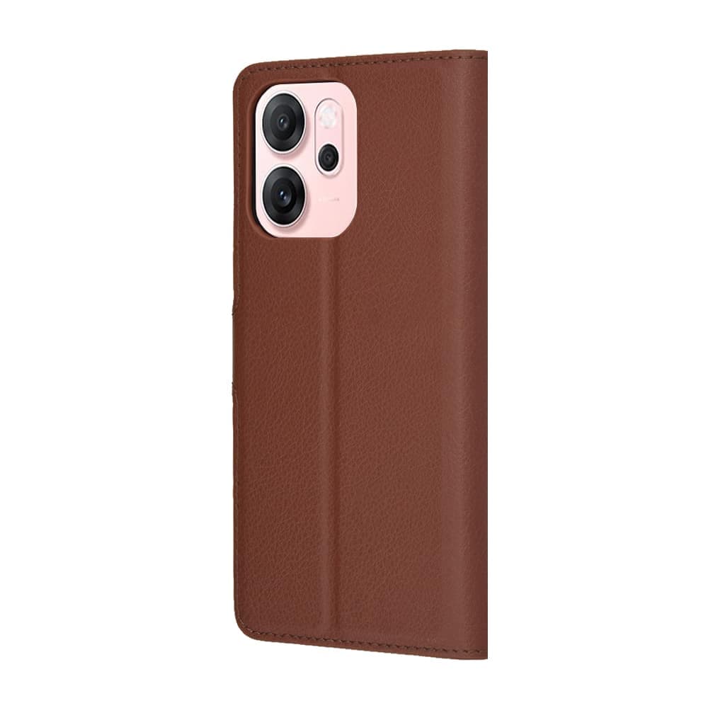 Techsuit - Δερμάτινη Θήκη Φάκελος - Oppo Reno14 F / Reno14 Fs 5g - Καφέ 5