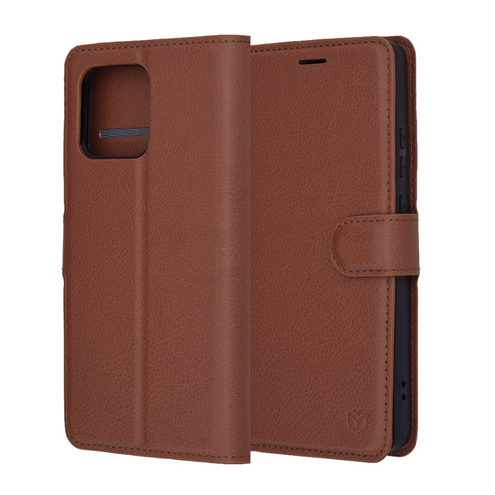 Techsuit Leather Folio - θήκη για Motorola Moto G86 Power - Καφέ 6
