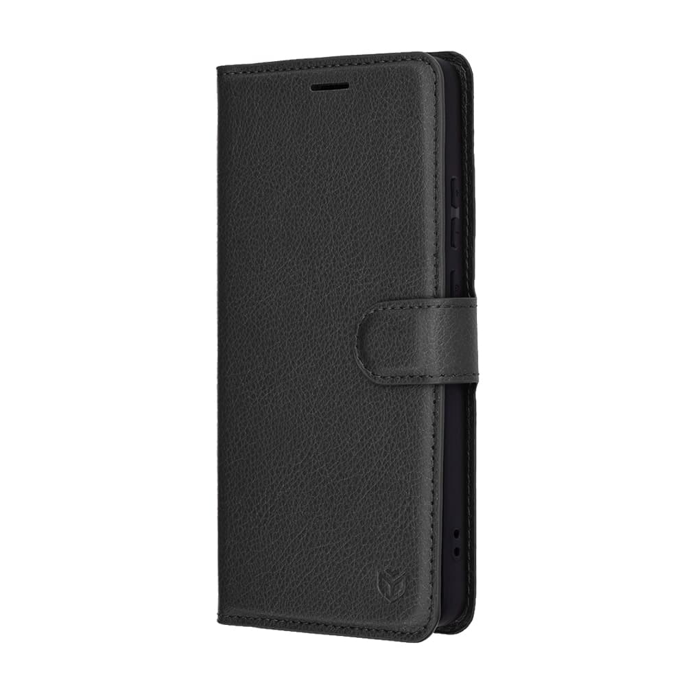 Techsuit Leather Folio - θήκη για Motorola Moto G86 Power - Μαύρο 4