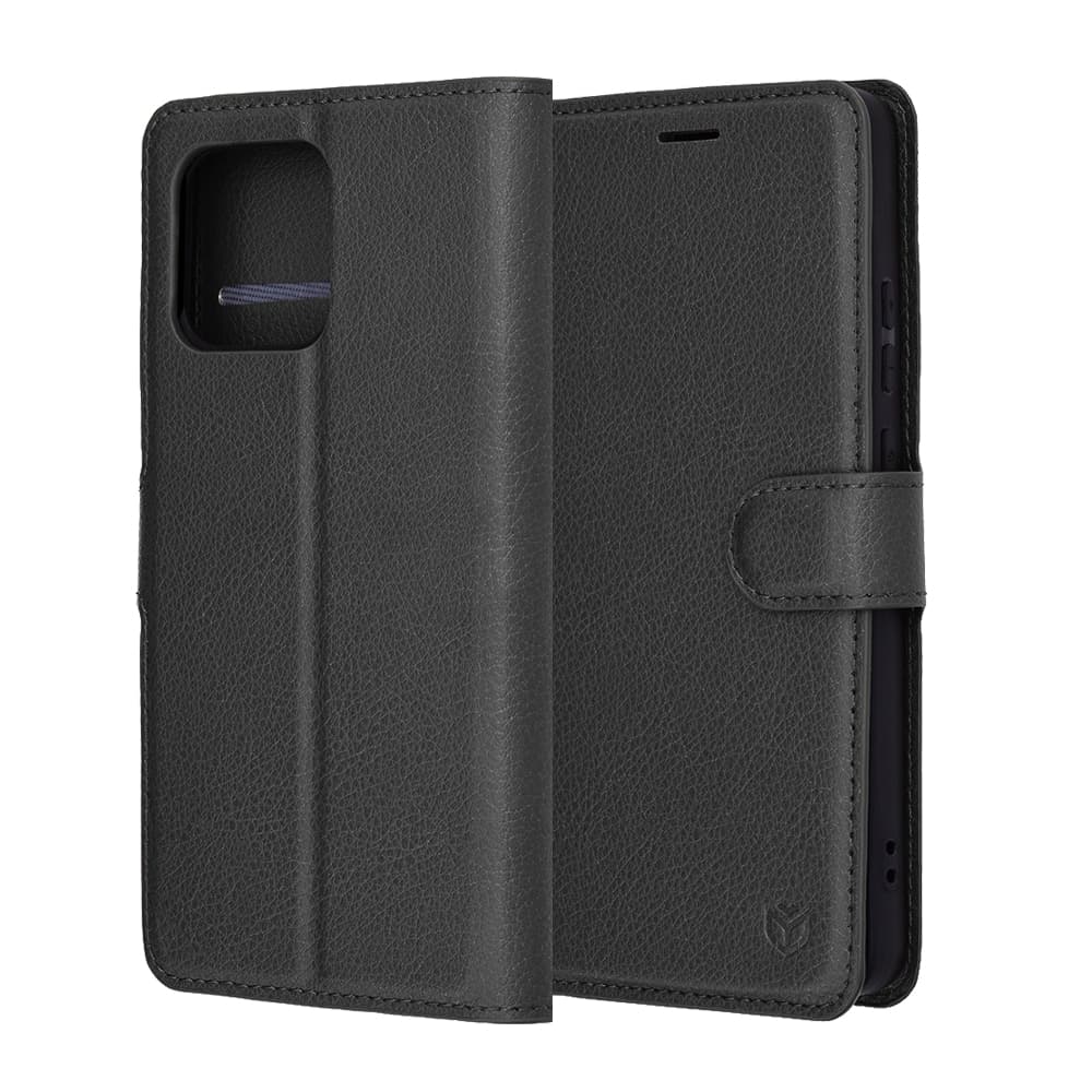 Techsuit Leather Folio - θήκη για Motorola Moto G86 Power - Μαύρο 6