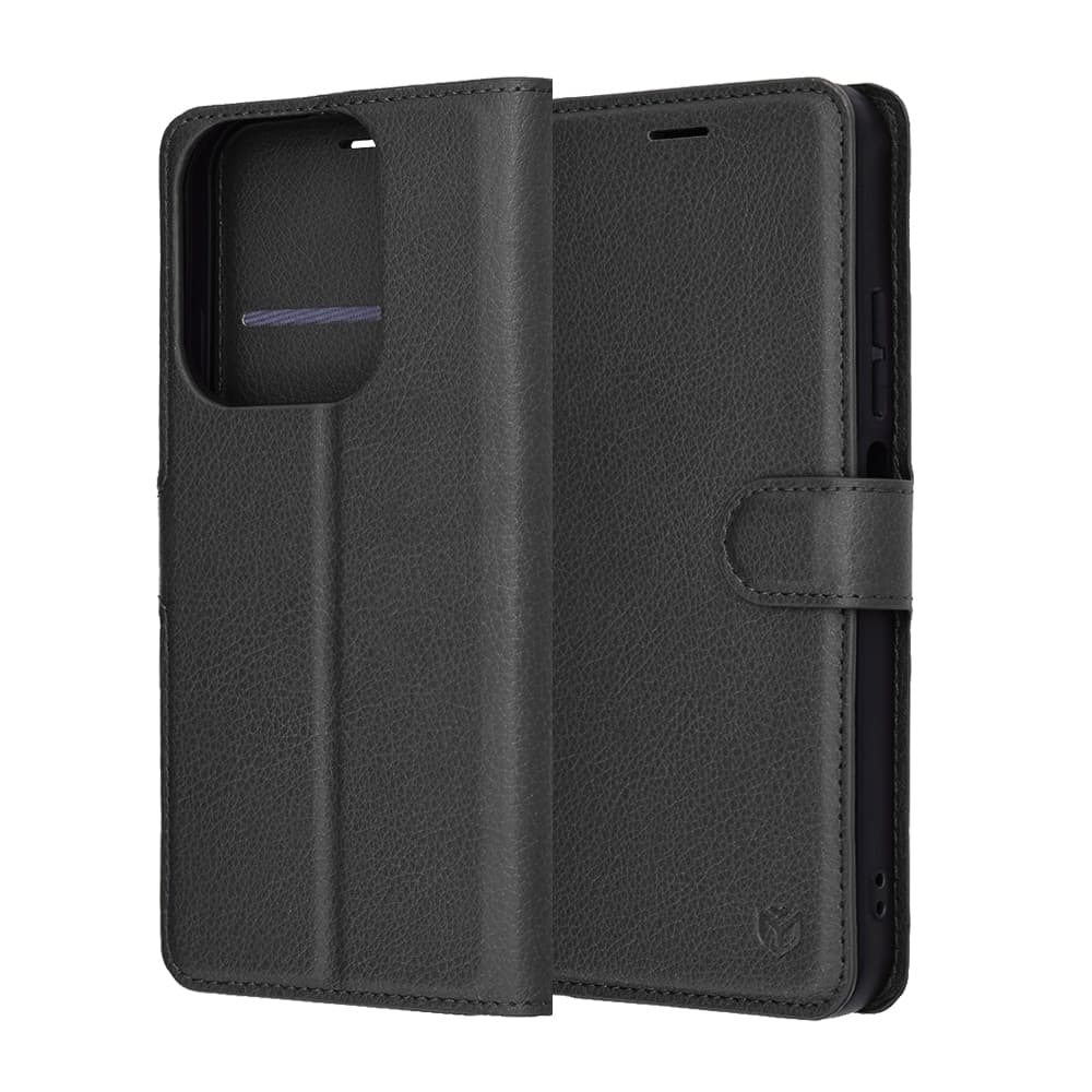 Techsuit Leather Folio - θήκη για Xiaomi Redmi 15C - Μαύρο 6