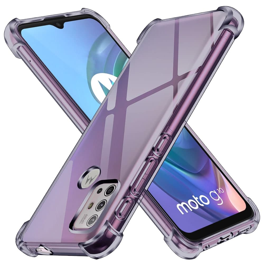 Techsuit Shockproof Clear Silicone - θήκη για Motorola Moto G10 - Μαύρο