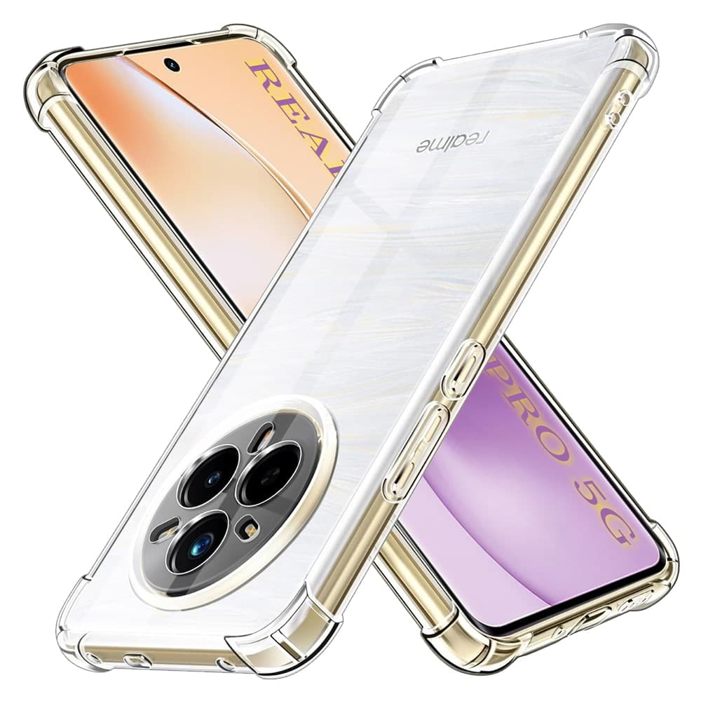 Techsuit Shockproof Clear Silicone - θήκη για Realme 14 Pro - Διάφανο