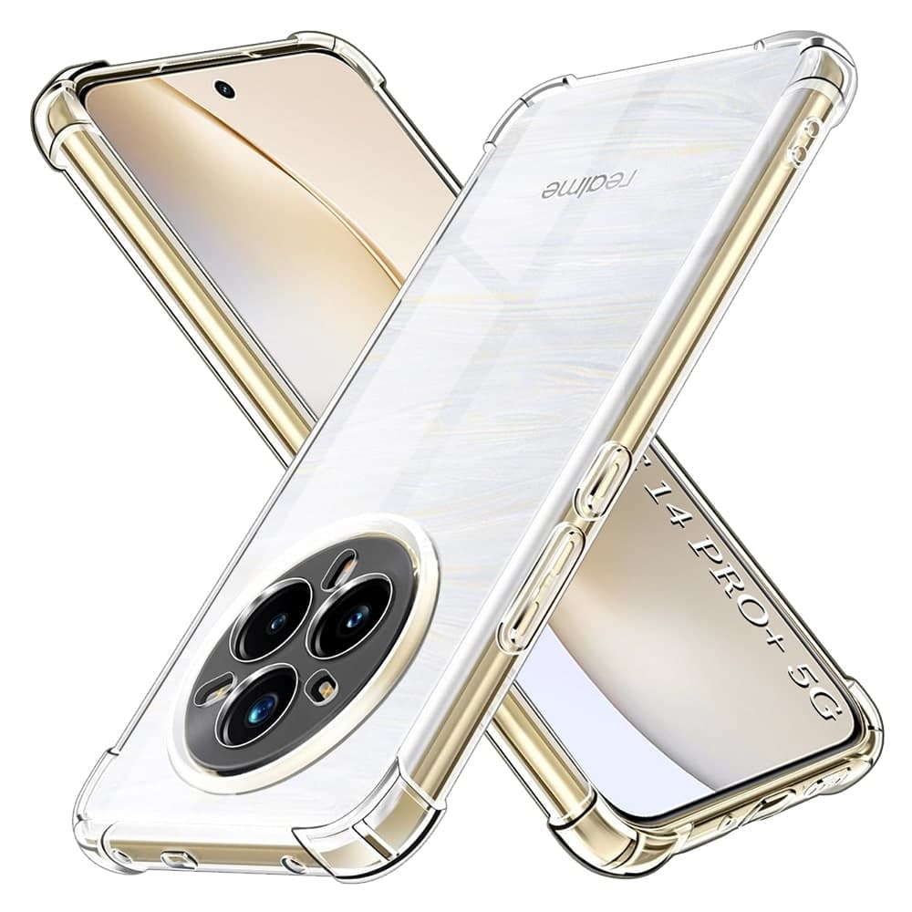 Techsuit Shockproof Clear Silicone - θήκη για Realme 14 Pro+ - Διάφανο