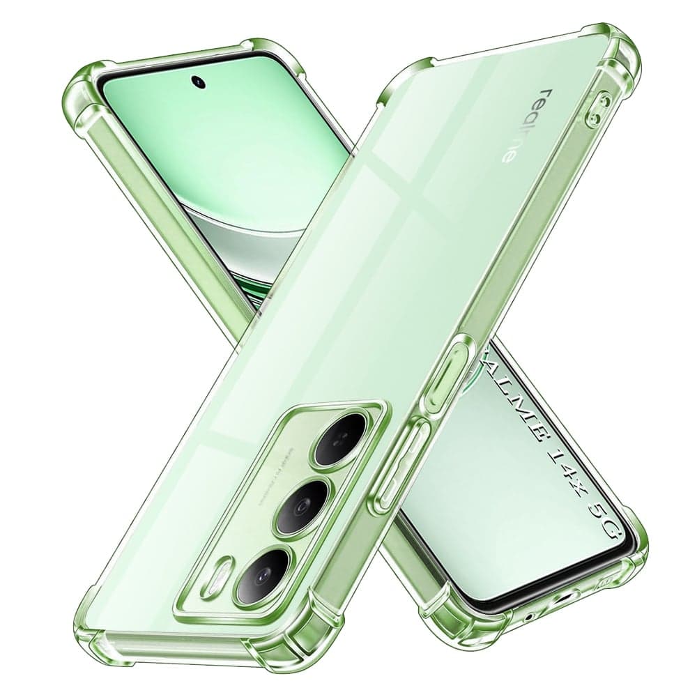 Techsuit Shockproof Clear Silicone - θήκη για Realme 14x - Διάφανο