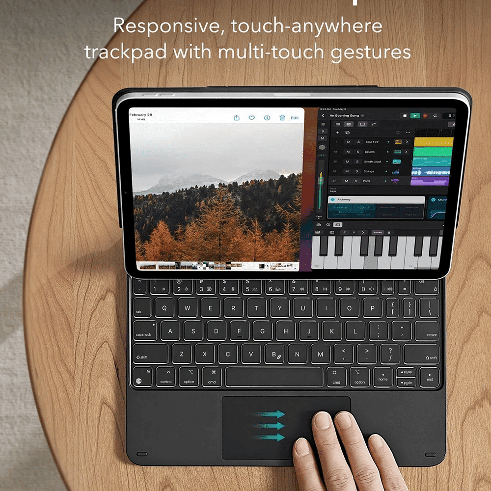 ESR - Μαγνητικό Πληκτρολόγιο Rebound - iPad 10 (2022) 10.9 / 11 (2025) - Μαύρο 7
