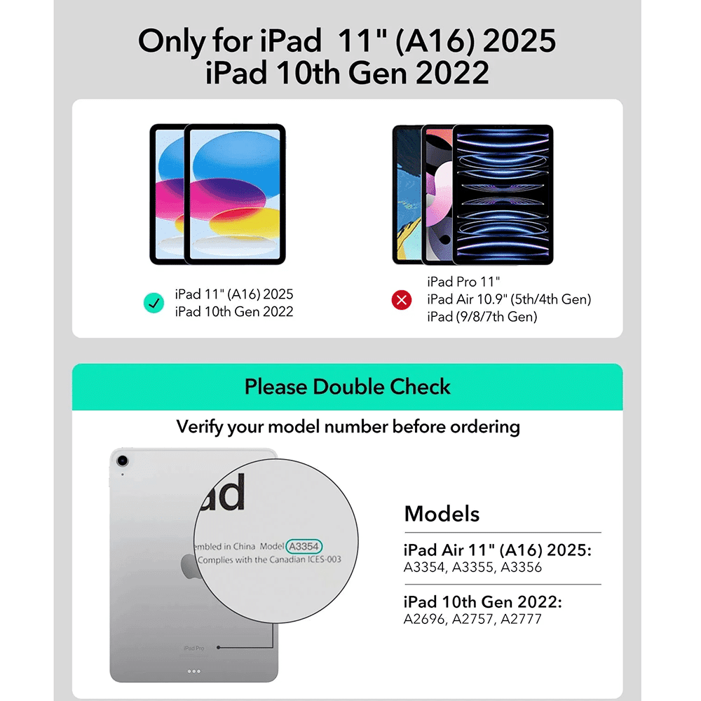 ESR - Μαγνητικό Πληκτρολόγιο Rebound - iPad 10 (2022) 10.9 / 11 (2025) - Μαύρο 9