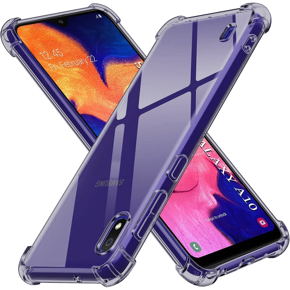 Techsuit Shockproof Clear Silicone - θήκη για Samsung Galaxy A10 - Μαύρο