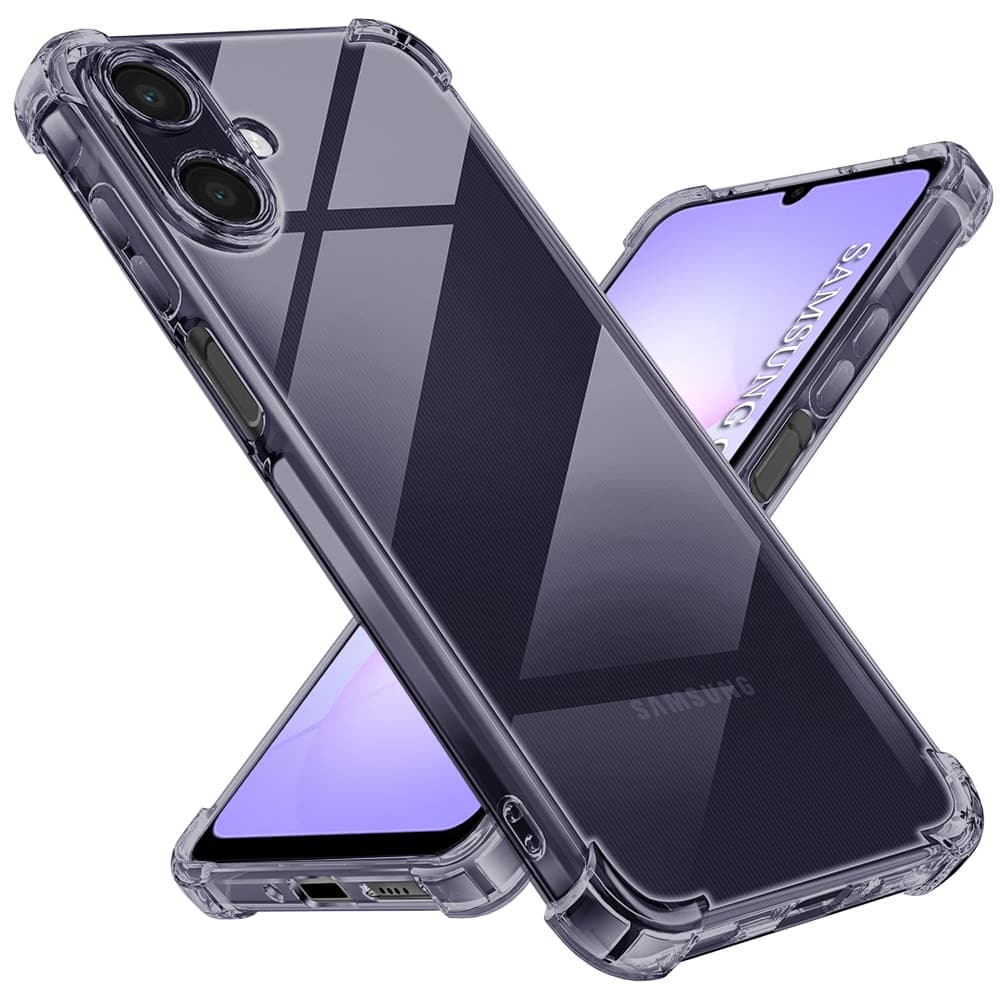 Techsuit Ανθεκτική Διαφανής Σιλικόνη - θήκη για Samsung Galaxy A07 4G - Μαύρο