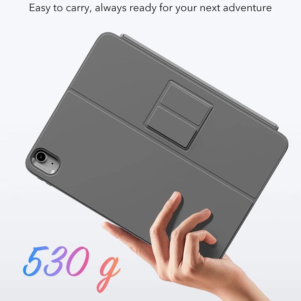 ESR - Flex Keyboard Case - iPad Air 4 (2020) / Air 5 (2022) / Air 11 (2024) / Air 11 (2025) - Dark Gray 4